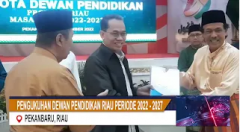 PENGUKUHAN DEWAN PENDIDIKAN RIAU PERIODE 2022-2027